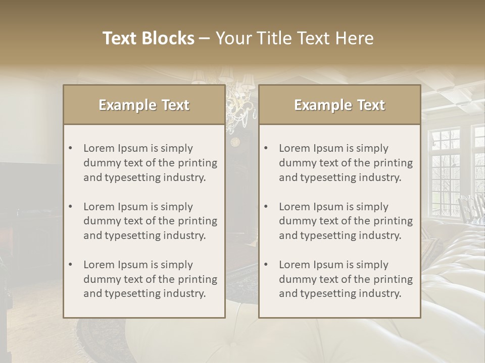 Fireplace Luxury Carpet PowerPoint Template