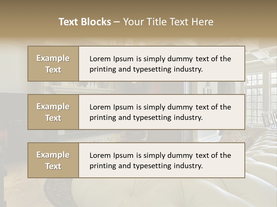 Fireplace Luxury Carpet PowerPoint Template