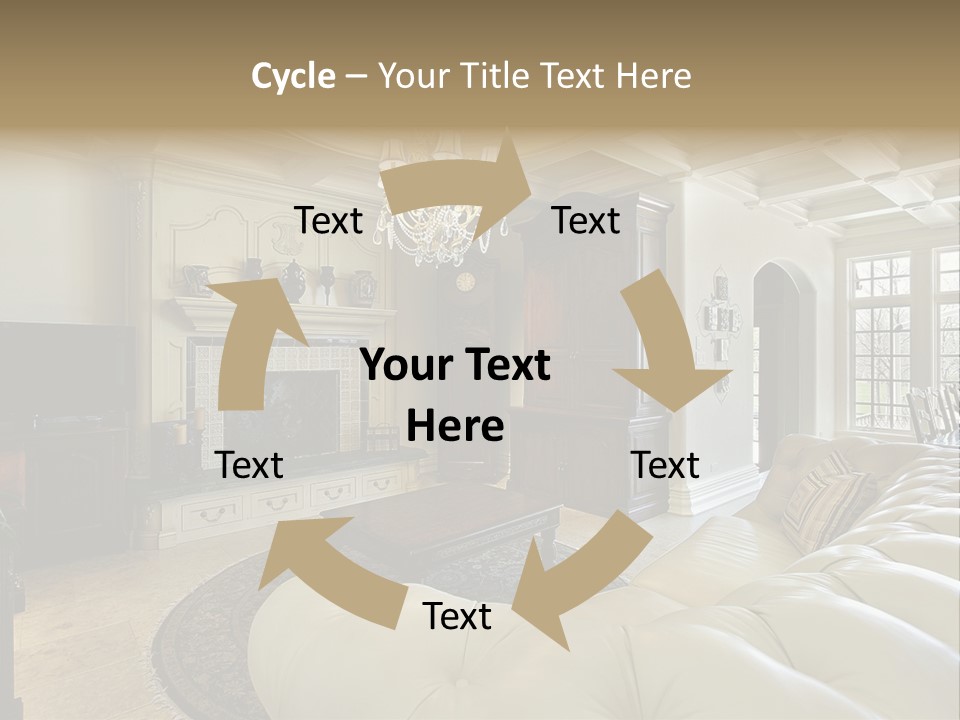 Fireplace Luxury Carpet PowerPoint Template