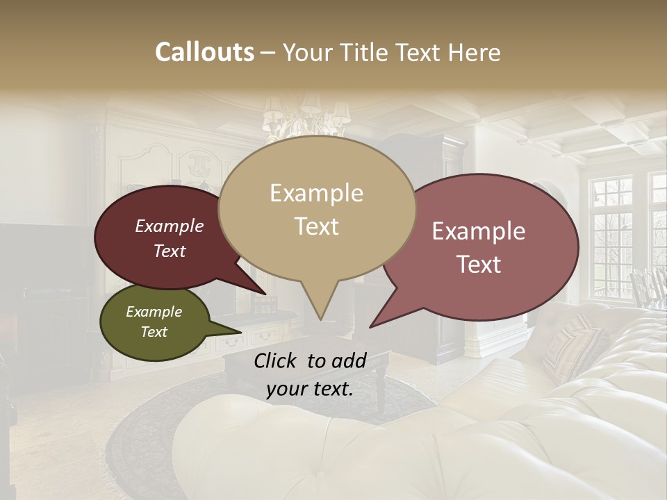 Fireplace Luxury Carpet PowerPoint Template