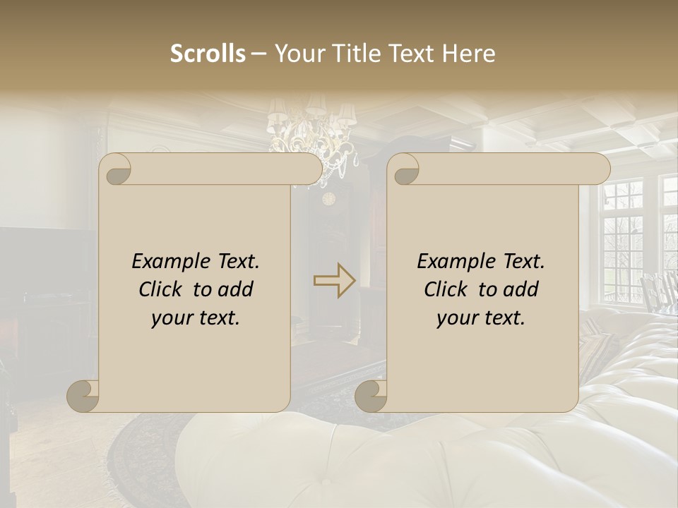 Fireplace Luxury Carpet PowerPoint Template