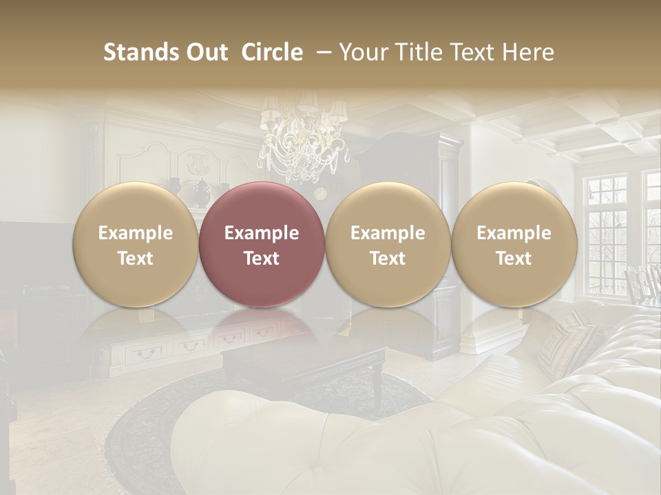 Fireplace Luxury Carpet PowerPoint Template