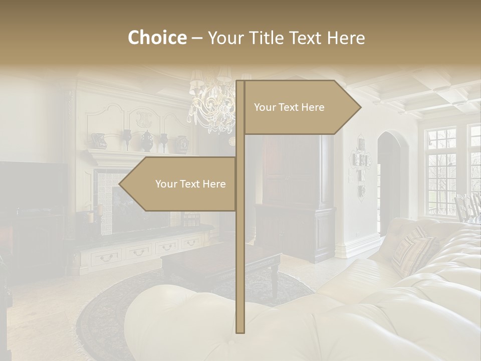 Fireplace Luxury Carpet PowerPoint Template