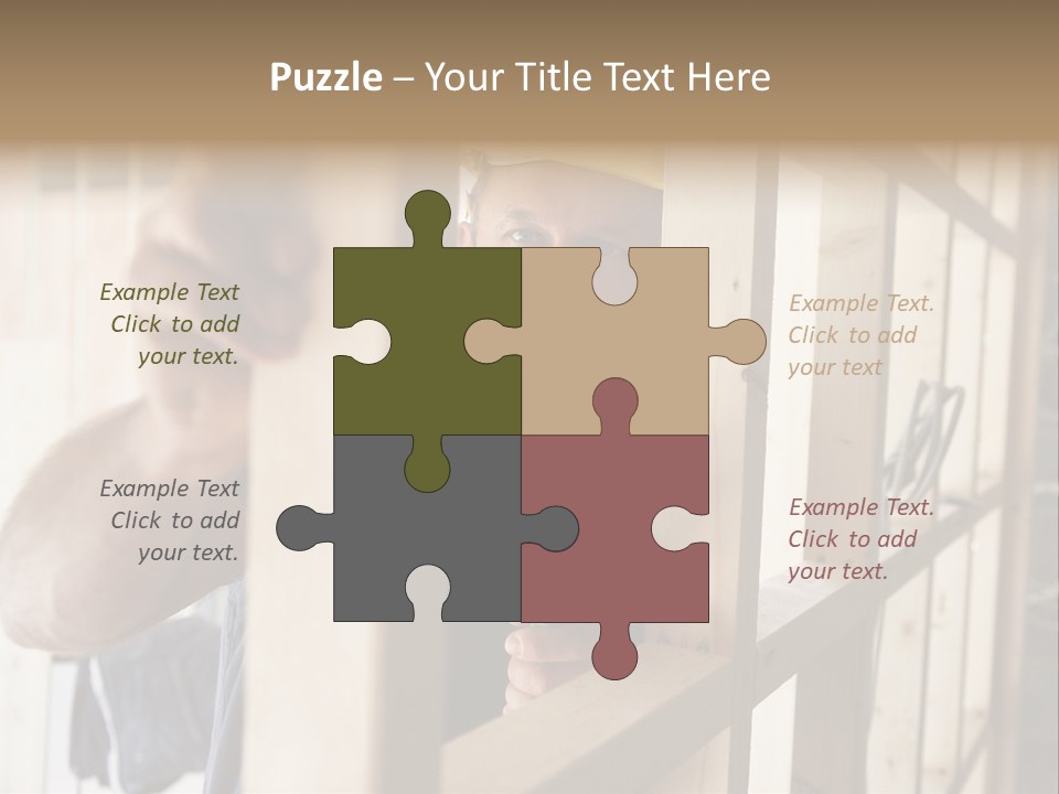 House Power Tool Male PowerPoint Template