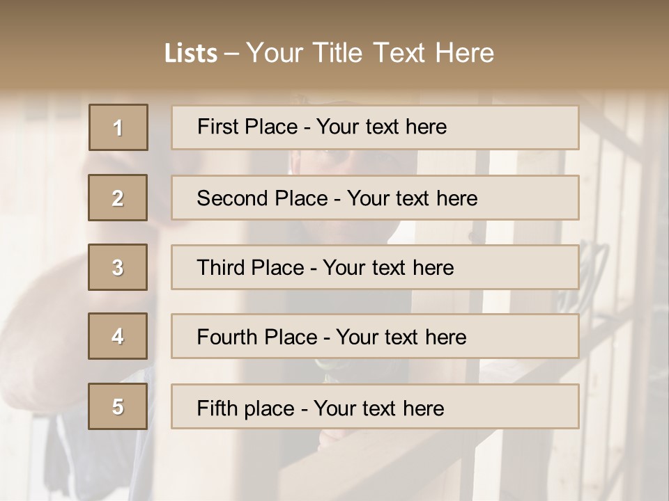 House Power Tool Male PowerPoint Template
