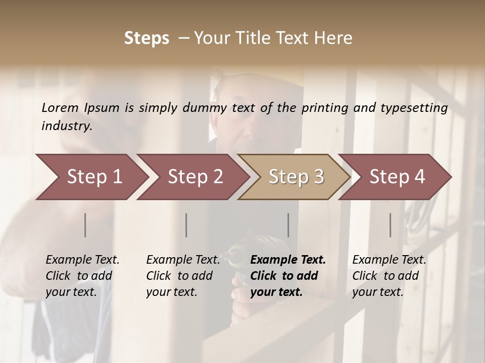House Power Tool Male PowerPoint Template