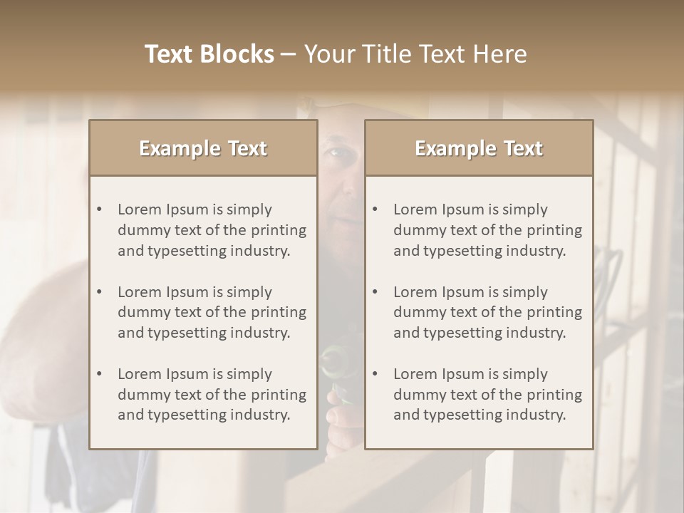 House Power Tool Male PowerPoint Template