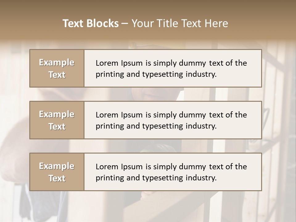 House Power Tool Male PowerPoint Template