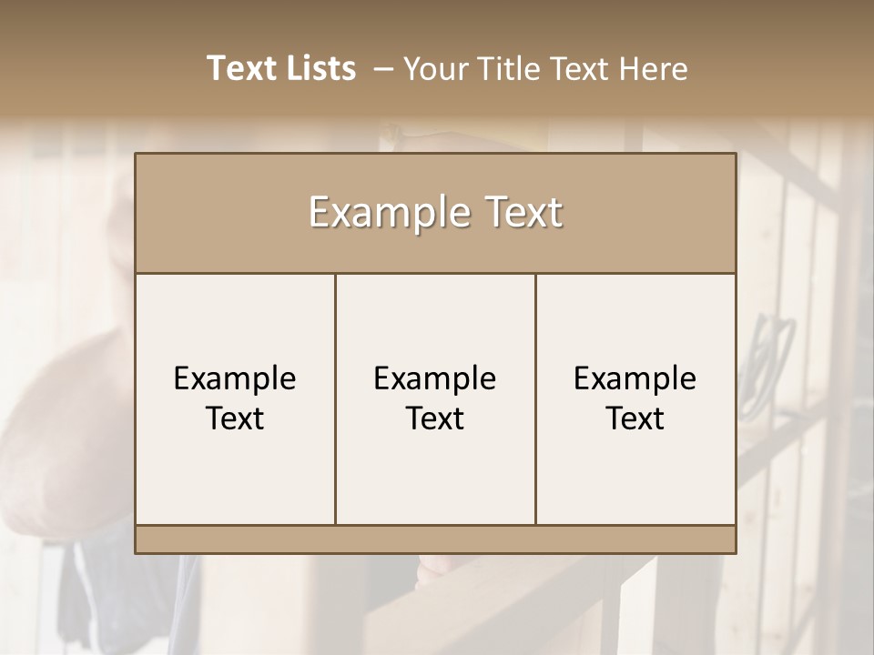 House Power Tool Male PowerPoint Template