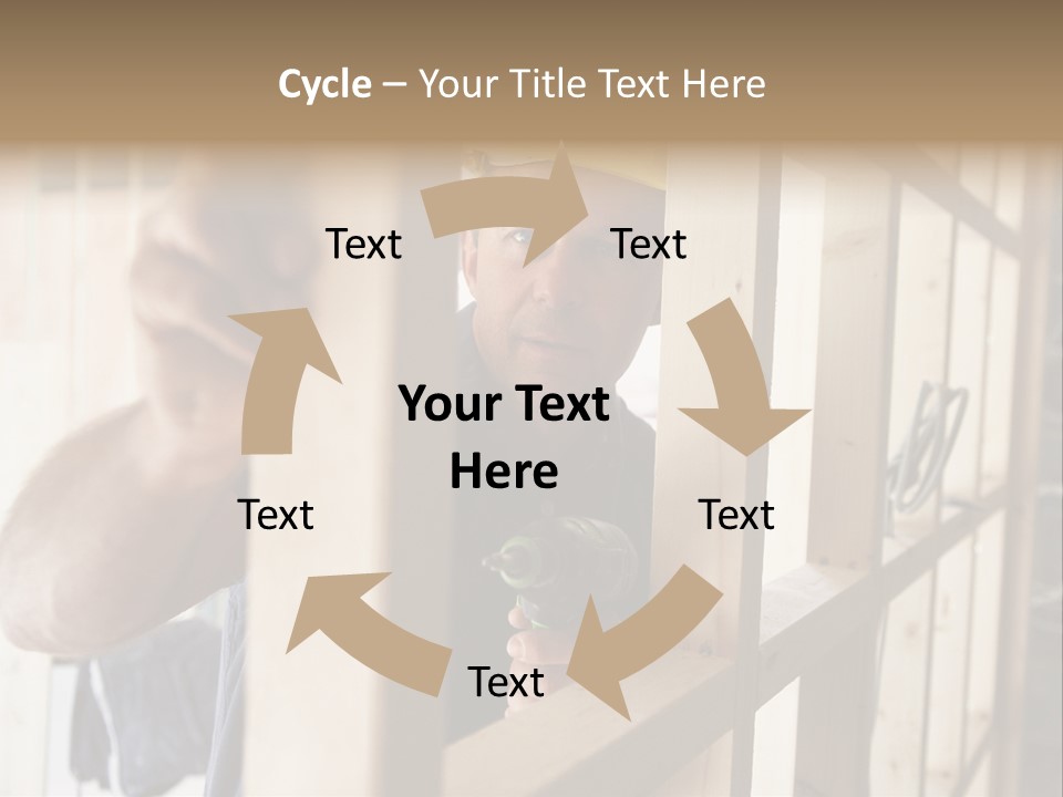 House Power Tool Male PowerPoint Template
