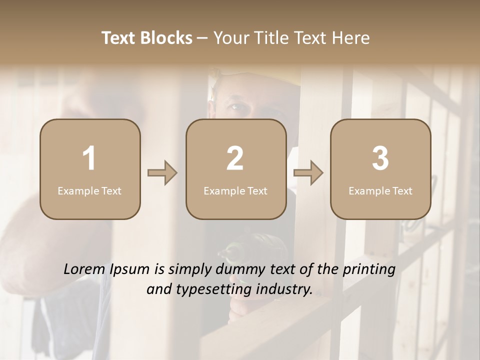 House Power Tool Male PowerPoint Template