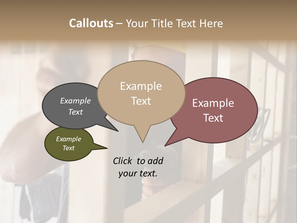 House Power Tool Male PowerPoint Template