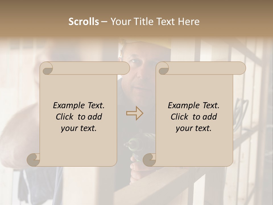 House Power Tool Male PowerPoint Template