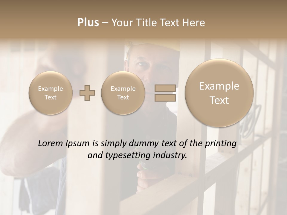 House Power Tool Male PowerPoint Template