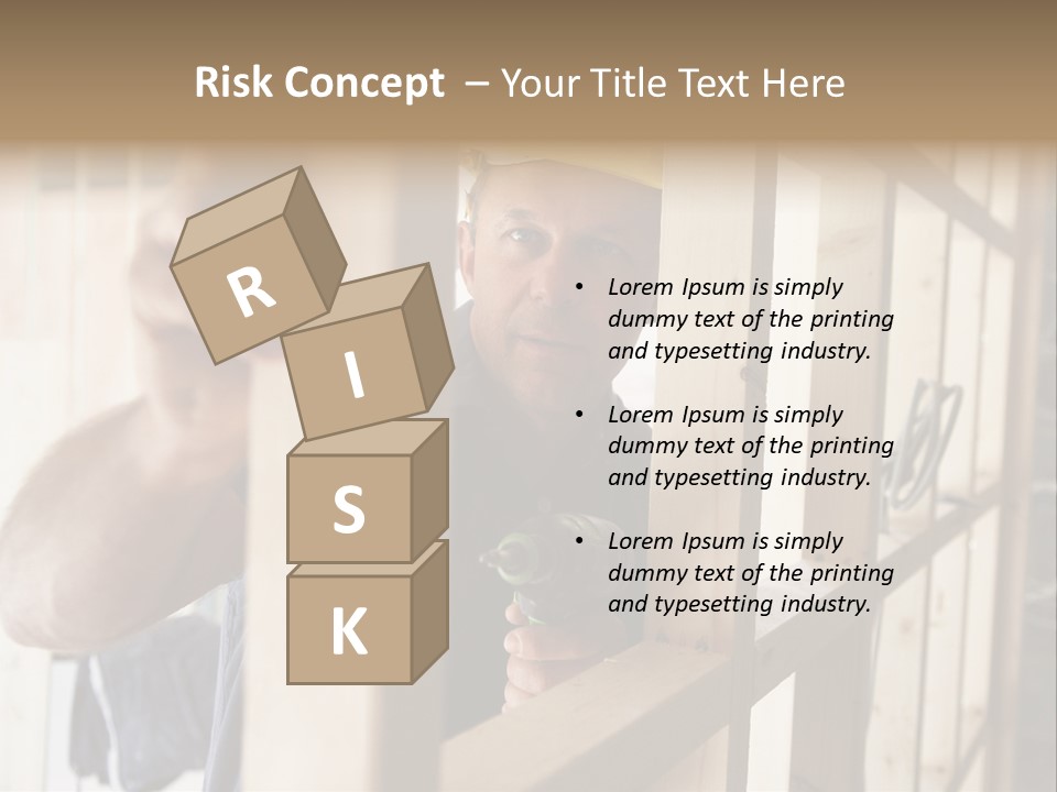 House Power Tool Male PowerPoint Template