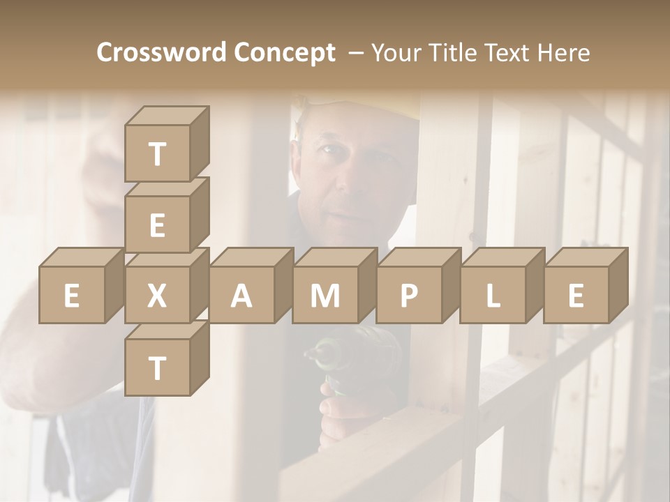 House Power Tool Male PowerPoint Template