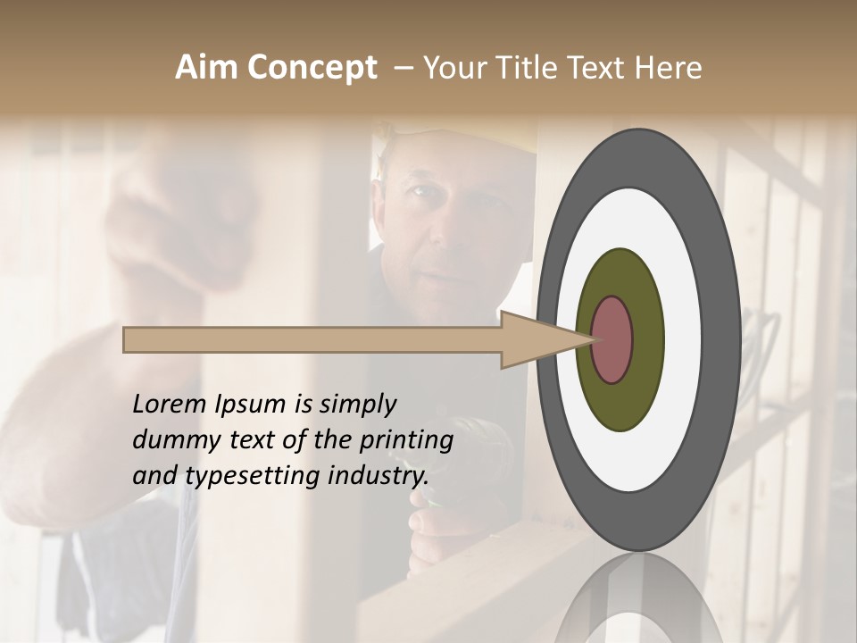 House Power Tool Male PowerPoint Template