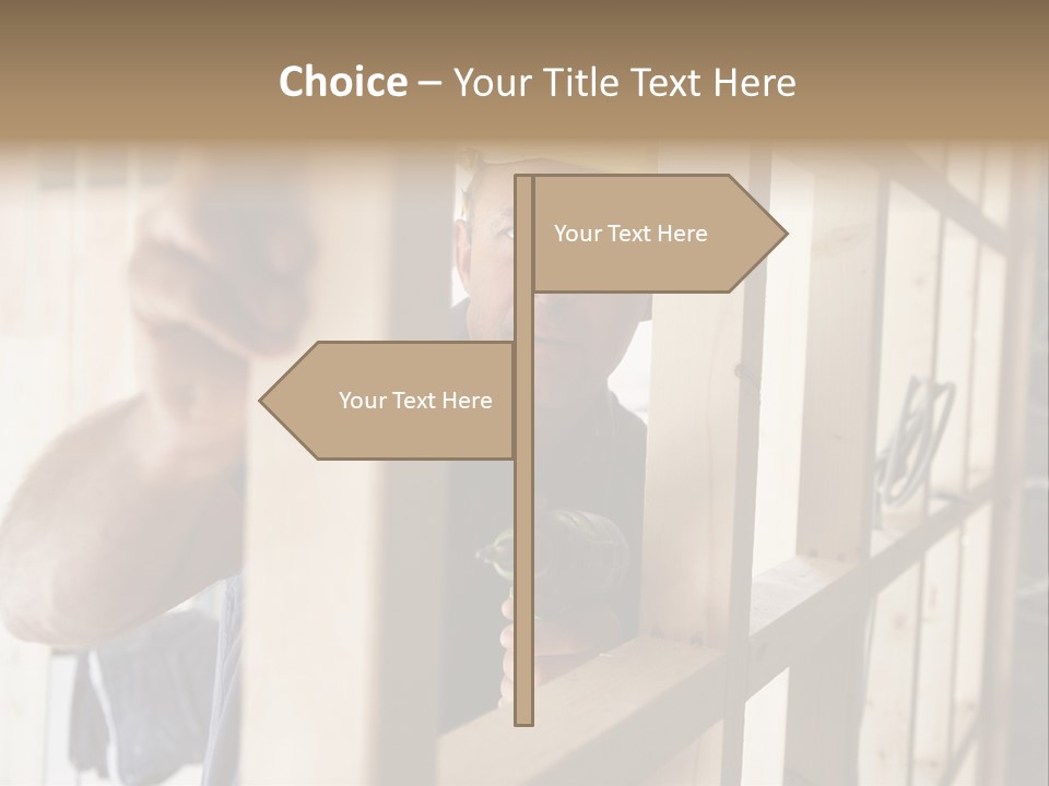 House Power Tool Male PowerPoint Template