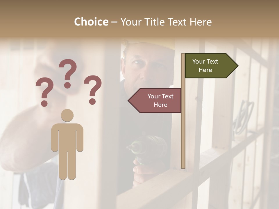 House Power Tool Male PowerPoint Template