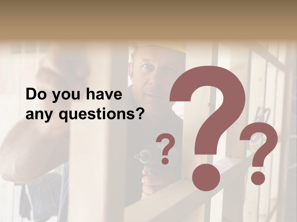 House Power Tool Male PowerPoint Template