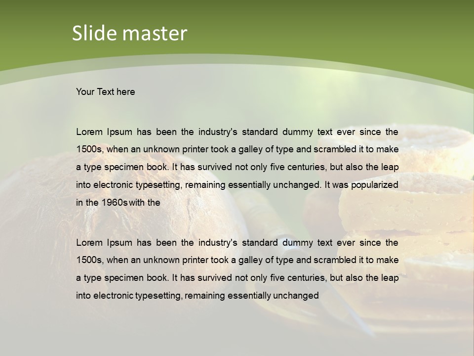 Portuguese Cheese Form PowerPoint Template