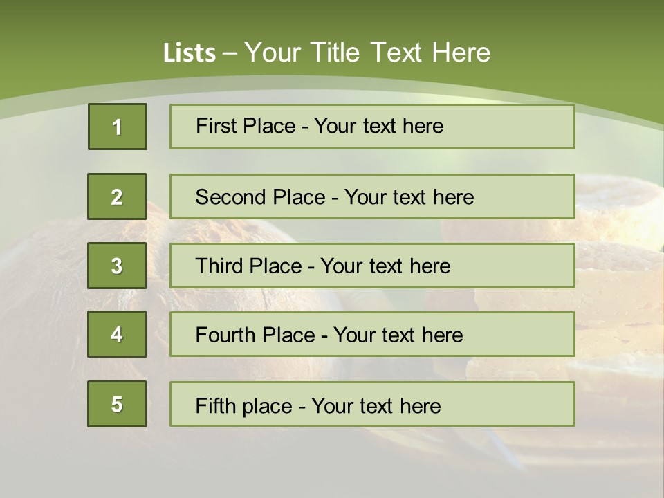 Portuguese Cheese Form PowerPoint Template
