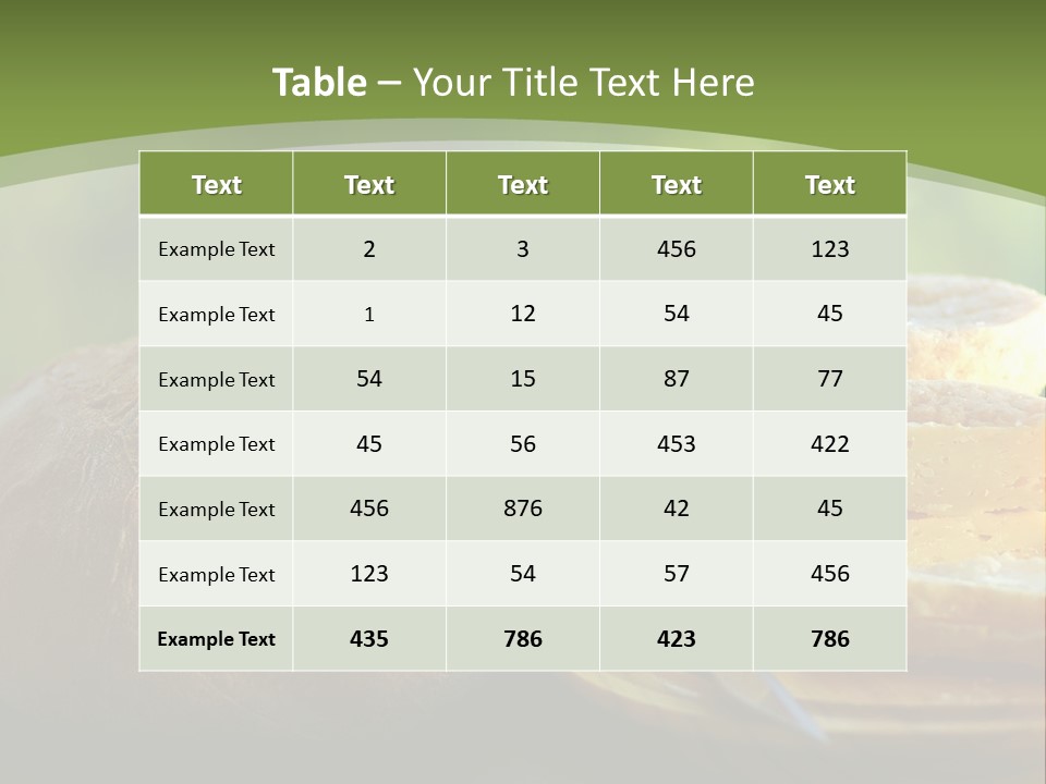 Portuguese Cheese Form PowerPoint Template