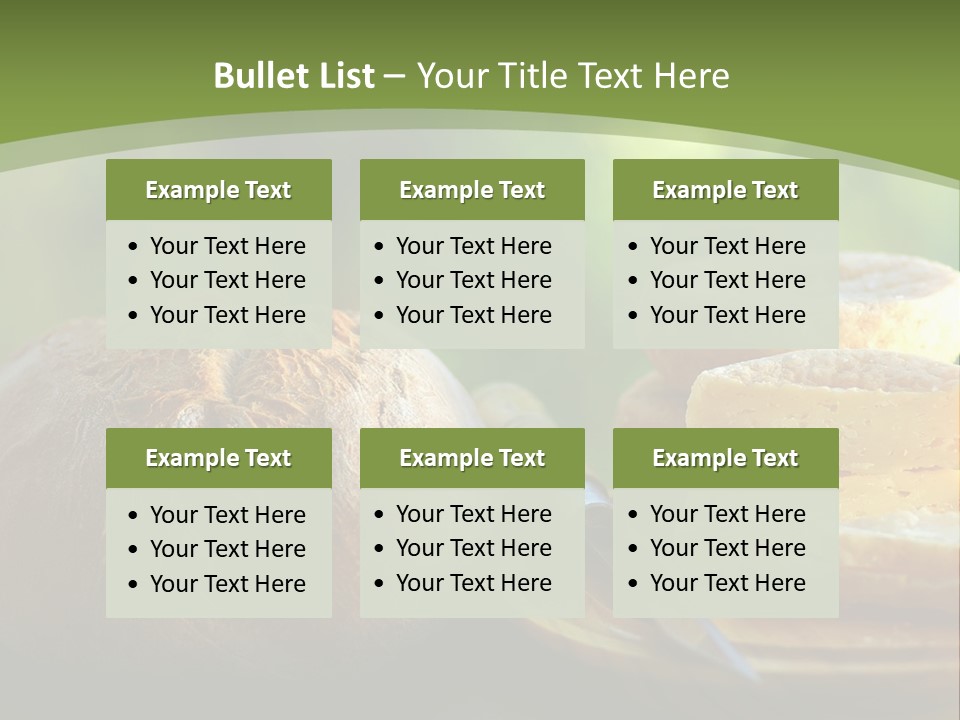 Portuguese Cheese Form PowerPoint Template