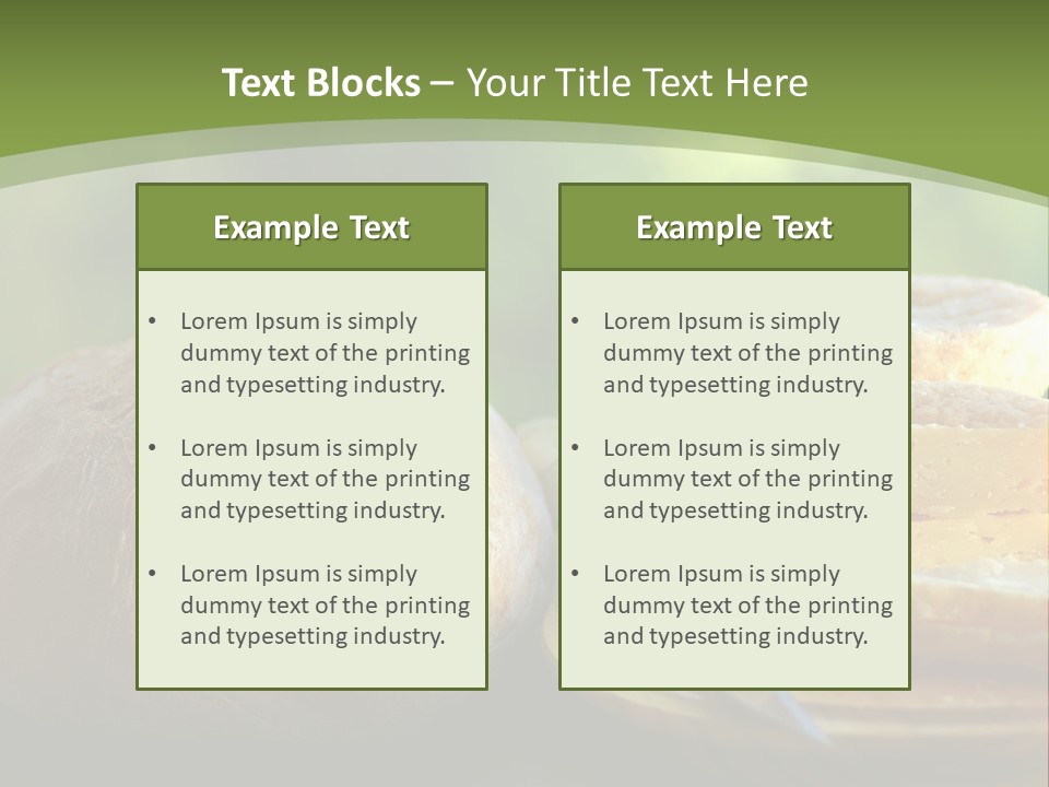 Portuguese Cheese Form PowerPoint Template
