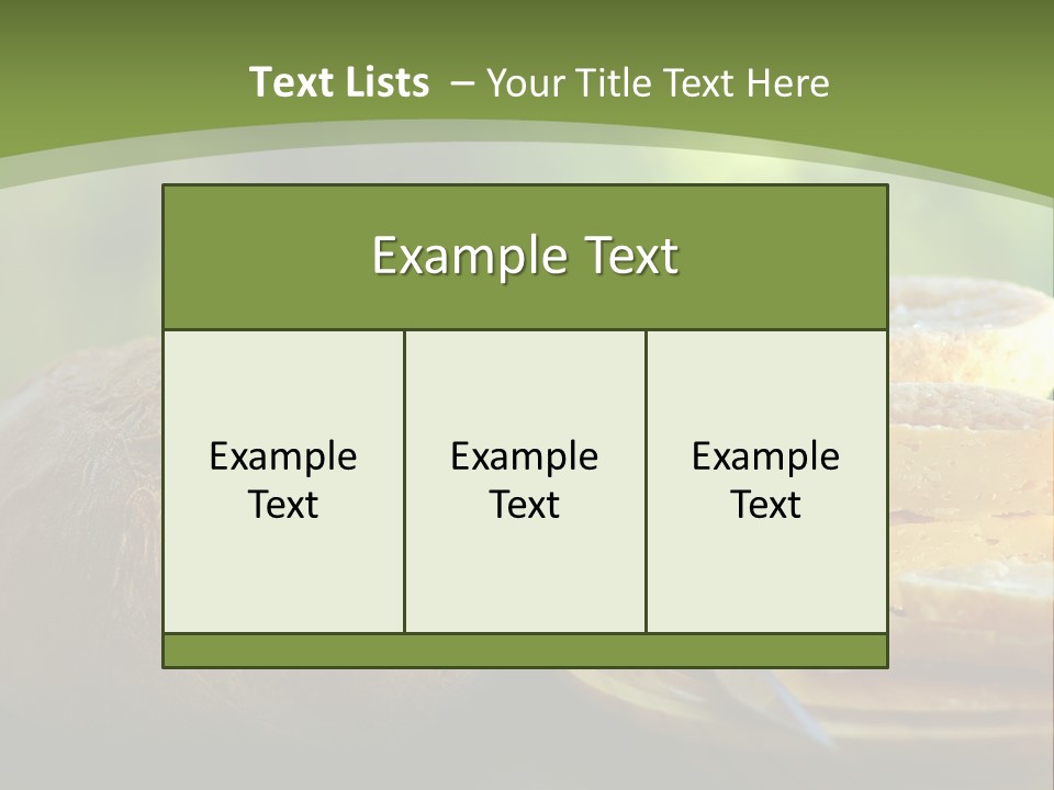 Portuguese Cheese Form PowerPoint Template