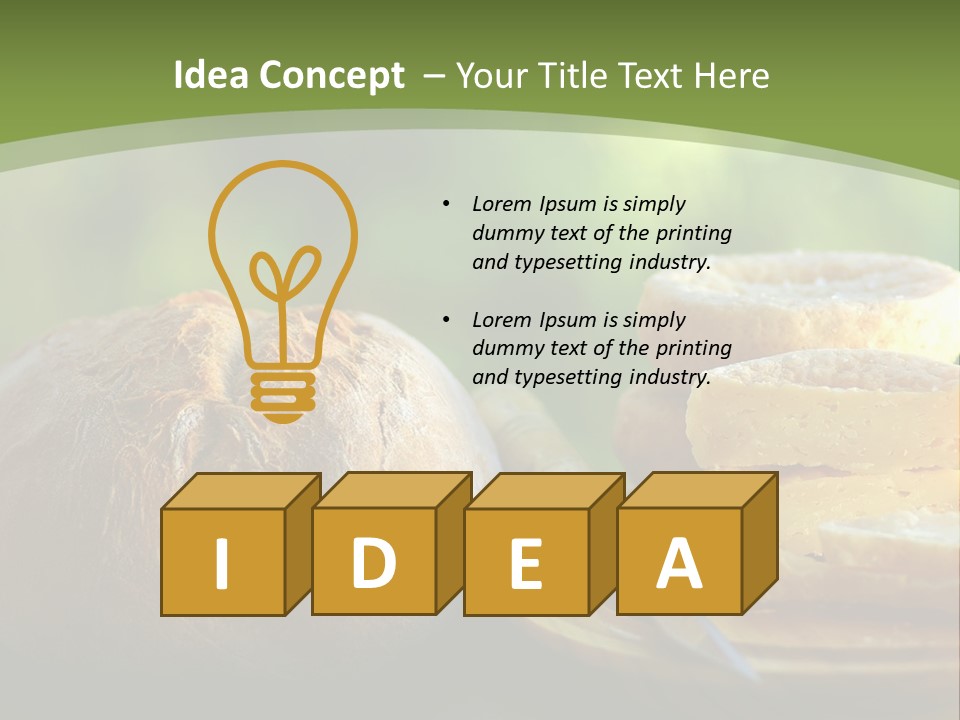 Portuguese Cheese Form PowerPoint Template