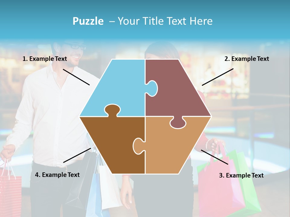 Young Store Consumerism PowerPoint Template