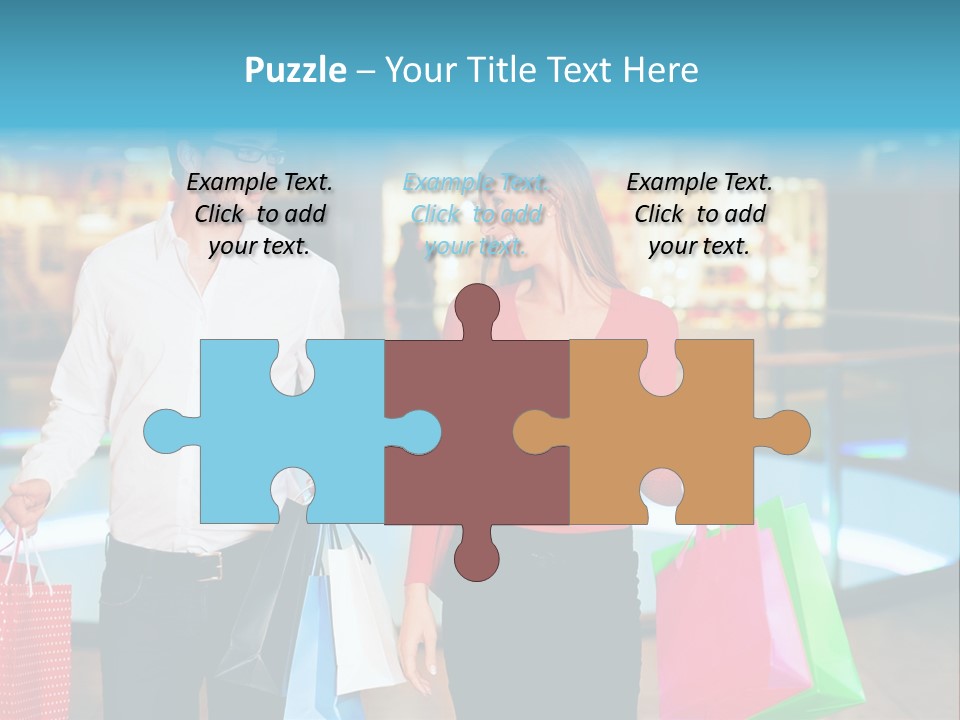 Young Store Consumerism PowerPoint Template