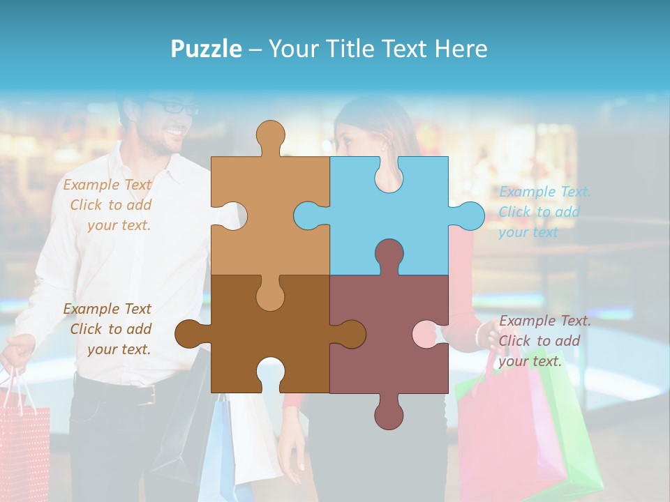 Young Store Consumerism PowerPoint Template