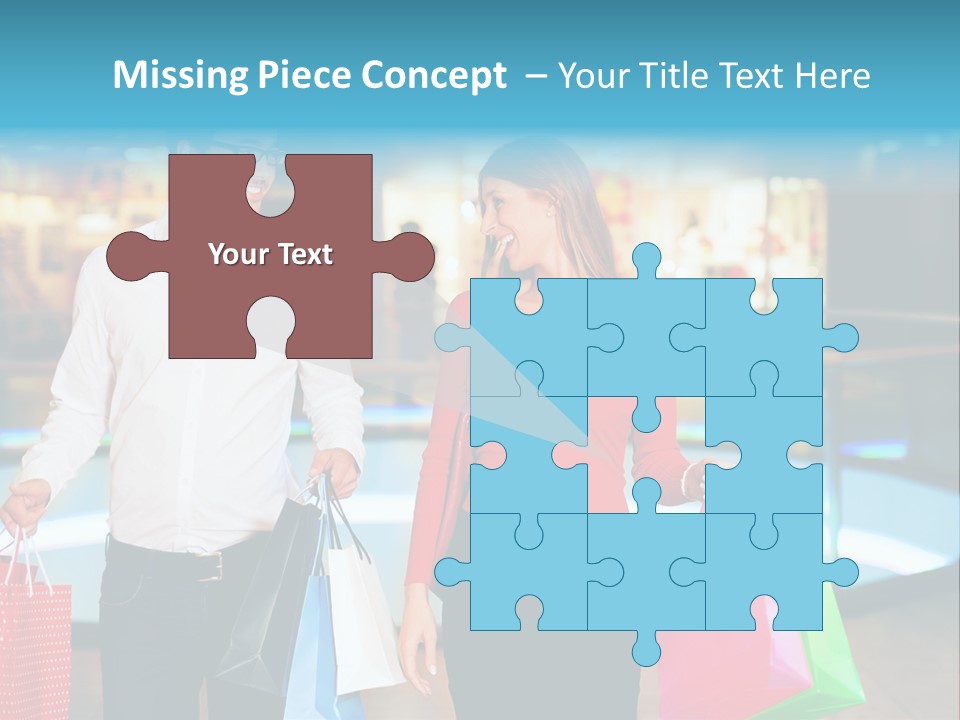 Young Store Consumerism PowerPoint Template