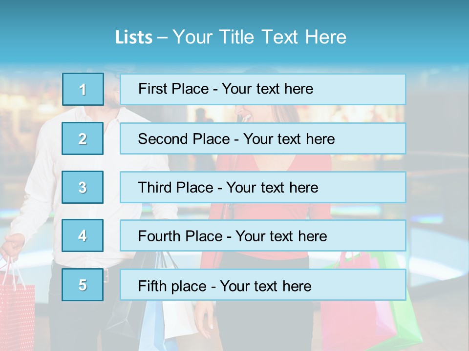Young Store Consumerism PowerPoint Template