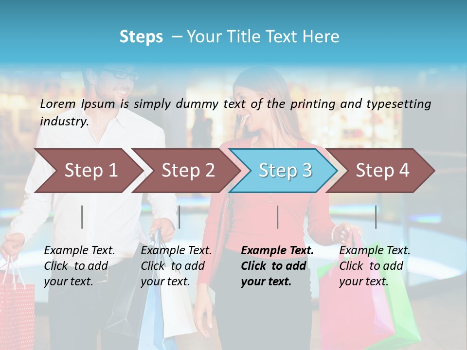 Young Store Consumerism PowerPoint Template