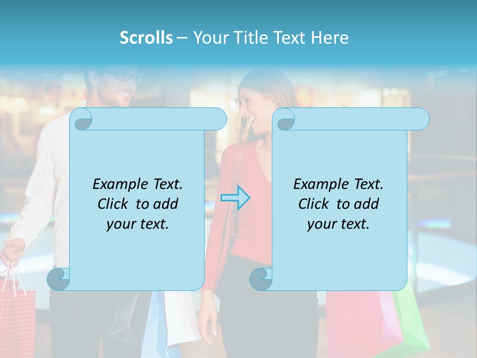 Young Store Consumerism PowerPoint Template