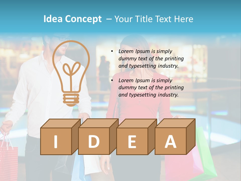 Young Store Consumerism PowerPoint Template