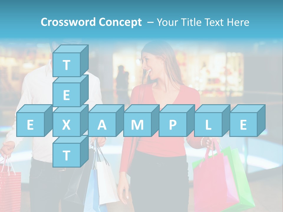 Young Store Consumerism PowerPoint Template