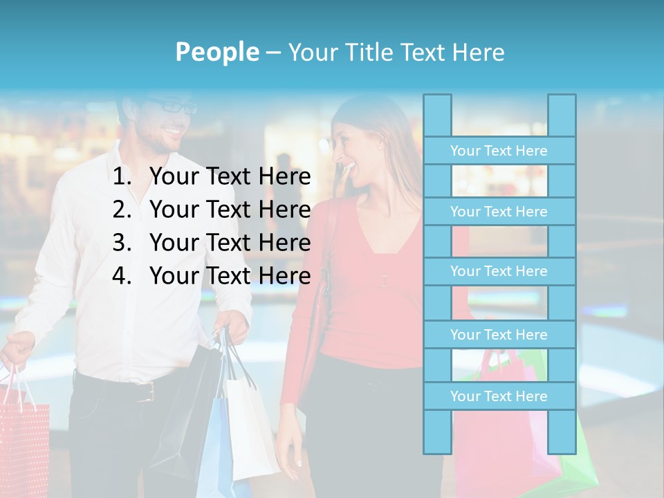 Young Store Consumerism PowerPoint Template