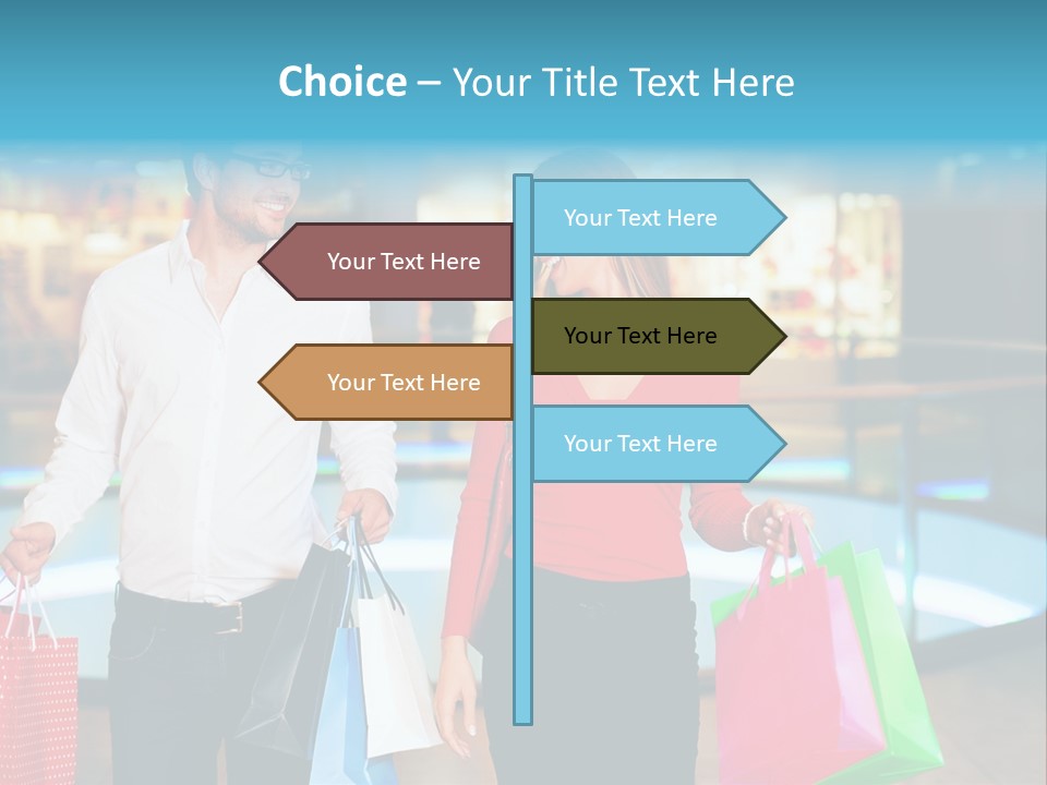 Young Store Consumerism PowerPoint Template