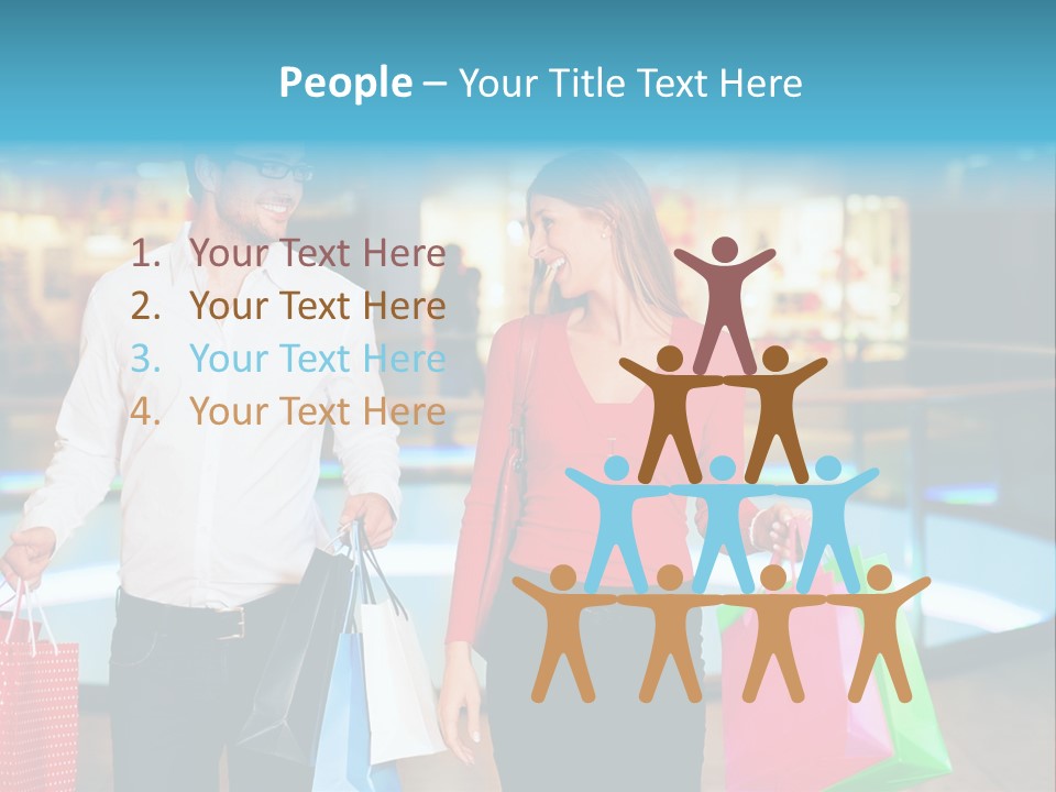 Young Store Consumerism PowerPoint Template