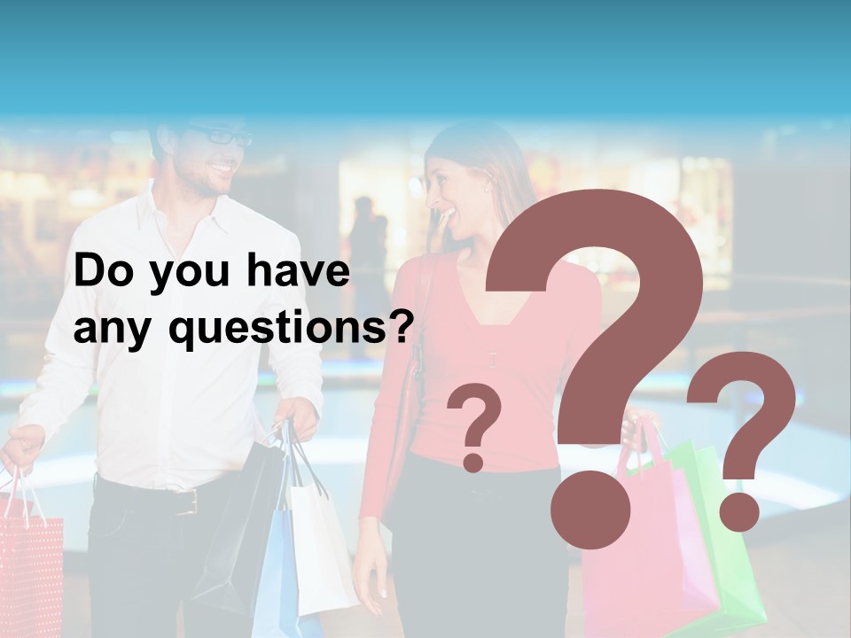 Young Store Consumerism PowerPoint Template