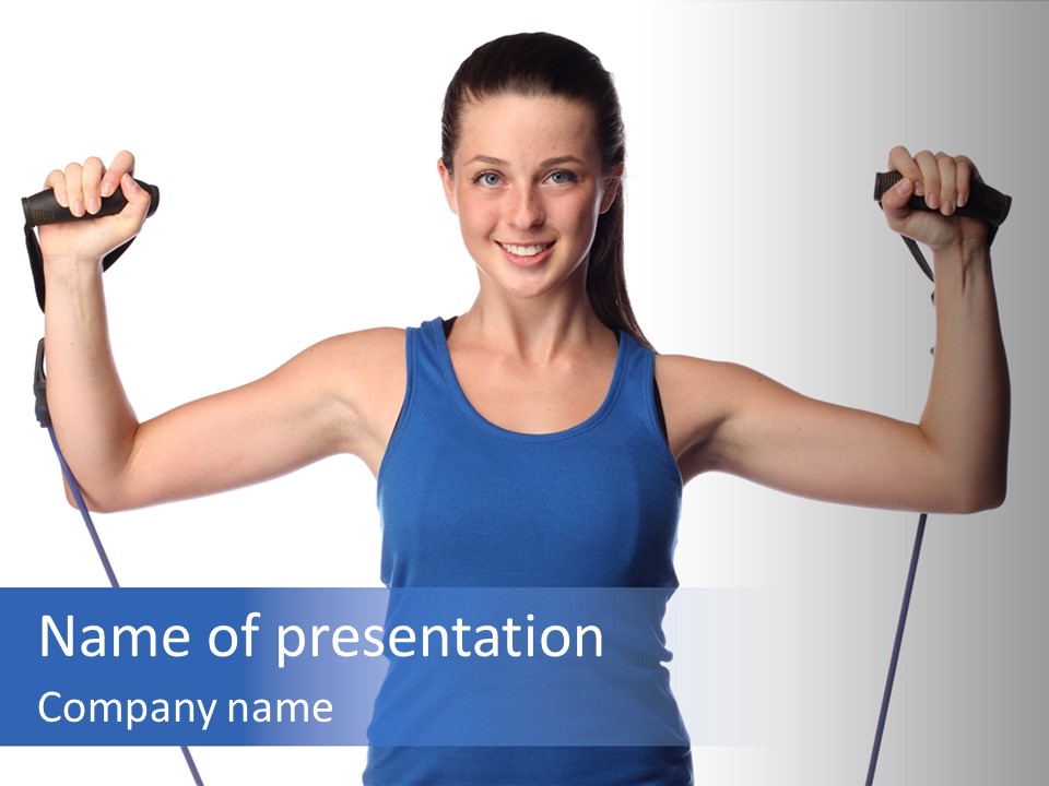 Standing Woman  PowerPoint Template