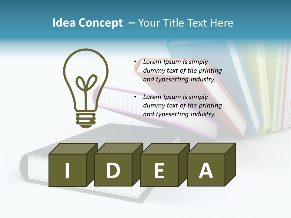 Objects Studying Information PowerPoint Template