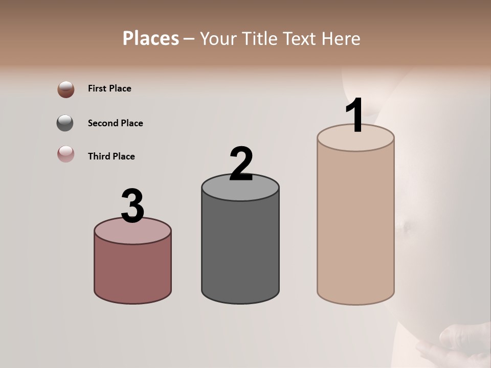 A Pregnant Woman Holding Her Belly In Her Hands PowerPoint Template