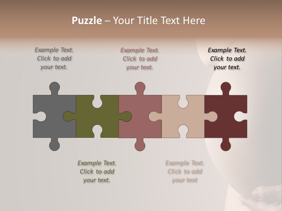 A Pregnant Woman Holding Her Belly In Her Hands PowerPoint Template