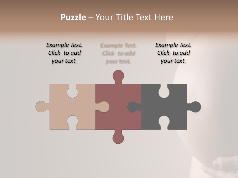 A Pregnant Woman Holding Her Belly In Her Hands PowerPoint Template