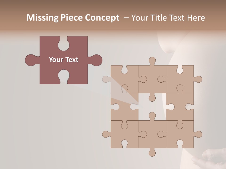 A Pregnant Woman Holding Her Belly In Her Hands PowerPoint Template